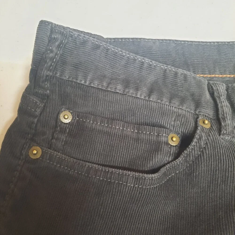 Dockers Straight Fit Corduroy Pants Men's 36x29 Charcoal Gray Stretch Casual - Picture 3 of 10